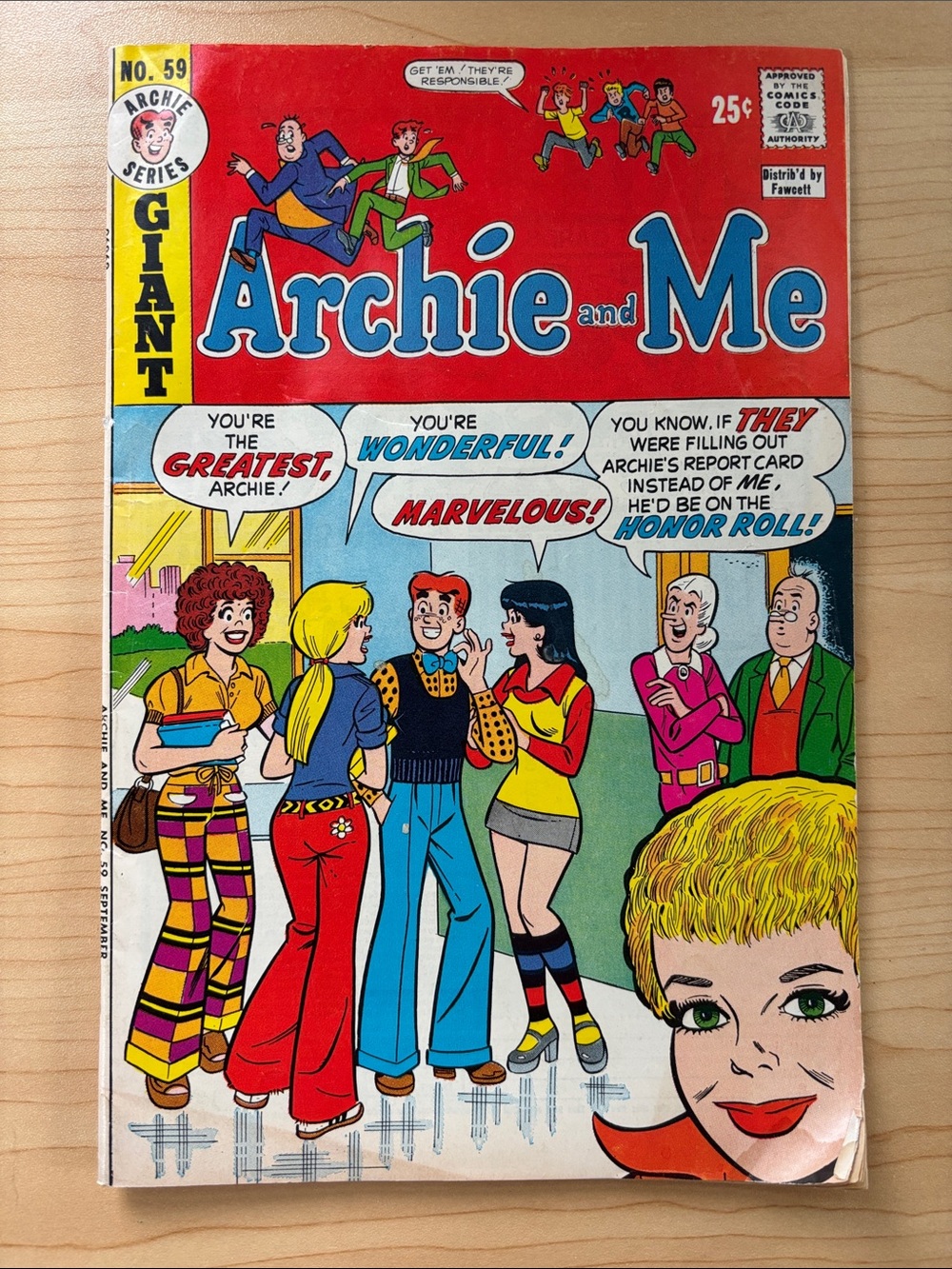 Vintage Archie And Me #59 Sept. 25¢ 1973 Color Single Issue
